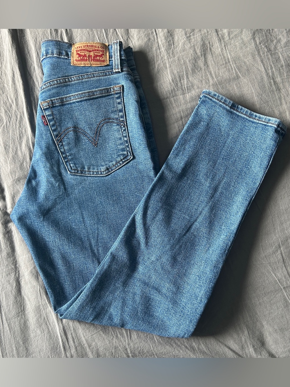 Levi's Light Blue Wedgie Straight Jeans Size 26